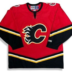 Vintage CCM Calgary Flames Hockey Jersey